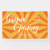 Modern Grand Opening Business Spandoek (Horizontaal)