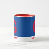 Modern Grandfather Letter Coffee Mok (Midden)