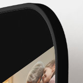 Modern Grandma Established 3 Photo White Script Pickleball Paddle (Links Detail)