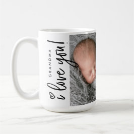 Modern Grandma I love you Photo from baby Custom Koffiemok