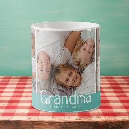 Modern Grandma Photo Collage Cute Gift Koffiemok
