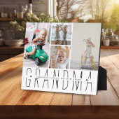 Modern Grandma Photo Collage Fotoplaat