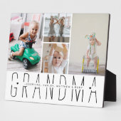 Modern Grandma Photo Collage Fotoplaat (Zijkant)