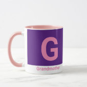 Modern Grandmoeder Letter Coffee Mok (Links)