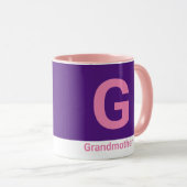 Modern Grandmoeder Letter Coffee Mok (Voorkant rechts)