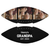 Modern Grandpa Est. Name Year 3 Photo Football (Panelen)