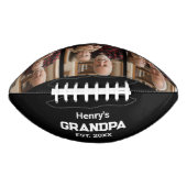 Modern Grandpa Est. Name Year 3 Photo Football (Voorkant)