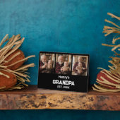 Modern Grandpa Est. Name Year 3 Photo  Fotoplaat (Zijkant)
