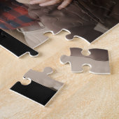 Modern Grandpa Est. Name Year 3 Photo  Legpuzzel (Zijkant)