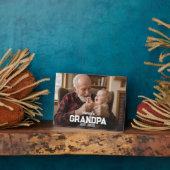 Modern Grandpa Est. Name Year Photo Fotoplaat (Zijkant)