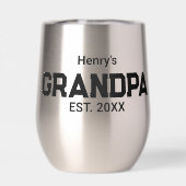 Modern Grandpa Established Est. Name Year  (Achterkant)