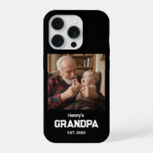 Modern Grandpa Established Est. Name Year Photo iPhone Hoesje (Achterkant)