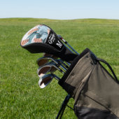 Modern Grandpa - Gepersonaliseerd monogram & Foto Golfheadcover (Insitu)