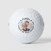 Modern GRANDPA - Golfer Gifts - Persoonlijke foto Golfballen (Voorkant)