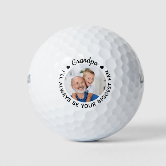 Modern GRANDPA - Golfer Gifts - Persoonlijke foto Golfballen (Voorkant)