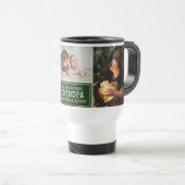 Modern Grandpa Green 3 Photo Collage Reisbeker (Voorkant rechts)