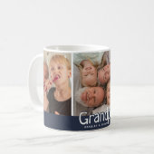 Modern Grandpa Photo Collage Cute Gift Koffiemok (Voorkant links)