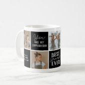 Modern Grandpa Photo Collage Koffiemok (Voorkant links)