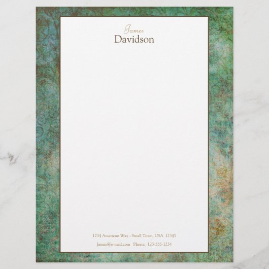 Modern Granite Stationery Briefhoofd (Voorkant)