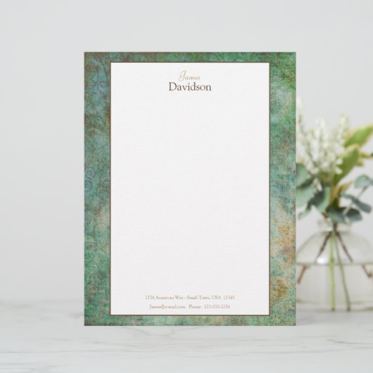 Modern Granite Stationery Briefhoofd (Staand voorkant)