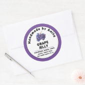 Modern Grape Jam of Jelly Canning Jar Label (Envelop)