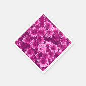 Modern Graphic Dahlia Pattern, Amethyst Paars Servetten (Hoek)