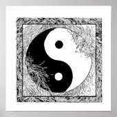Modern Graphic Design: High-Contrast Yin Yang Poster (Voorkant)