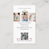 Modern Graphic Designer Professional Photo QR Code Visitekaartje (Achterkant)
