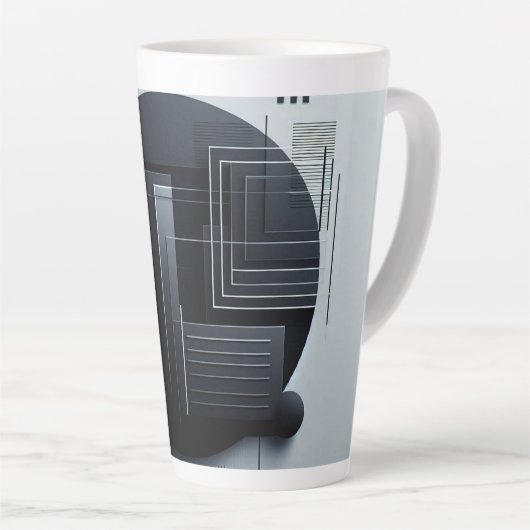 Modern Graphic Latte Mok (Rechterhoek)