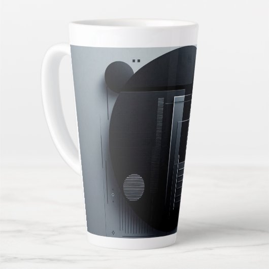 Modern Graphic Latte Mok (Linkerhoek)