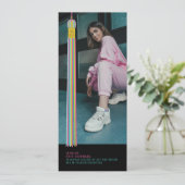 Modern Graphic Photo Graduation Announcement (Staand voorkant)