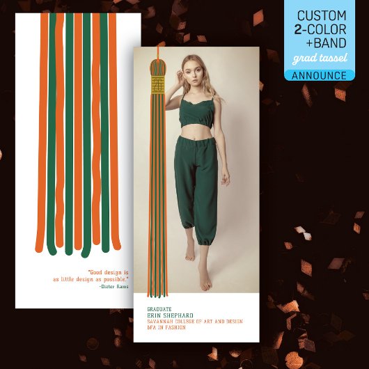 Modern Graphic Photo Graduation Announcement