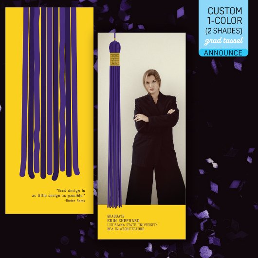 Modern Graphic Photo Graduation Announcement