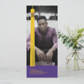 Modern Graphic Photo Graduation Announcement (Staand voorkant)