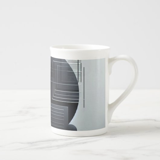 Modern Graphic Porselein Kop (Rechts)