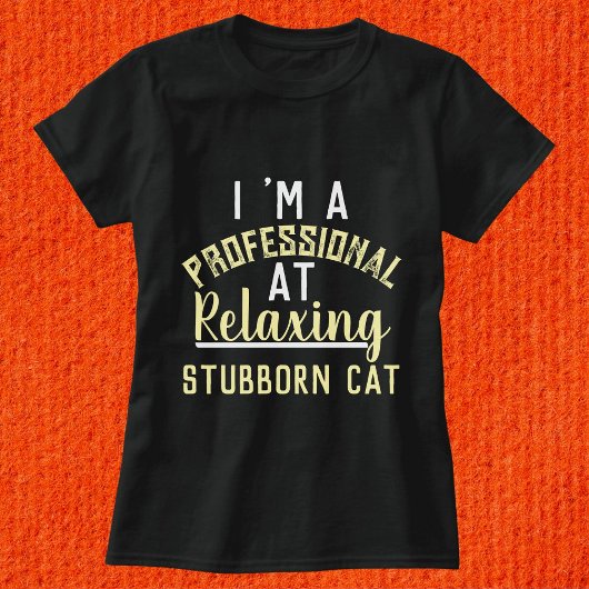 Modern Grappig Kattenscript Gepersonaliseerde Vrou T-shirt