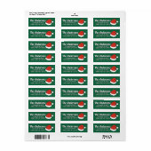Modern Grappig Leuk Santa Hats Custom Retouradres Etiket (Full Sheet)