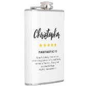 Modern grappig man cadeau heupfles (Rechts)