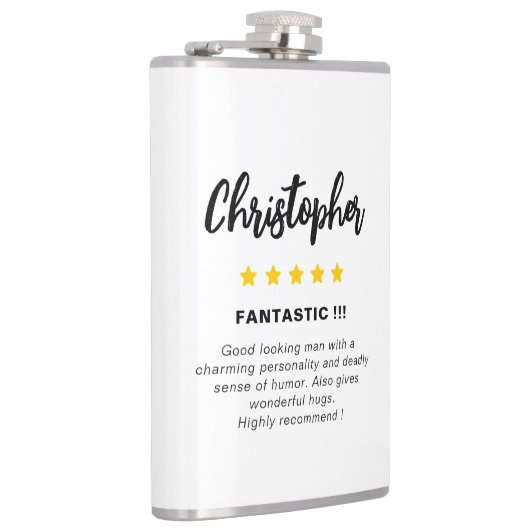 Modern grappig man cadeau heupfles (Rechts)