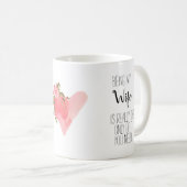 Modern, grappig.. mijn vrouw florale hartbanter zi koffiemok (Voorkant rechts)