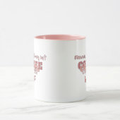 Modern Grappig Moeder Quote Roze Mok (Midden)