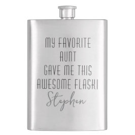 Modern Grappig Neef Cadeau van Favoriete Tante Flacon