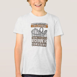Modern Grappig T-shirt met Achtbaan, Pretpark