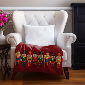 Modern Grappig Uniek Notenkraker Kerstmis Fleece Deken