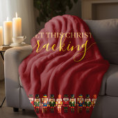 Modern Grappig Uniek Notenkraker Kerstmis Sherpa Deken