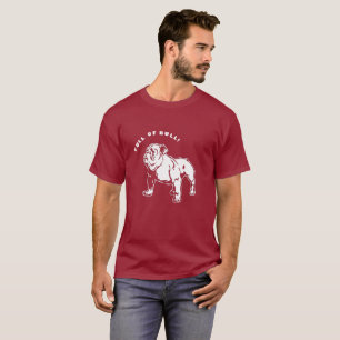 Modern Grappig Vol met Bull English Bulldog Print T-shirt