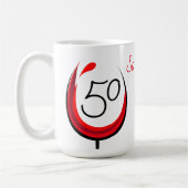 Modern Grappig Wijnglas 50 Dus wat een 50ste verja Koffiemok (Links)