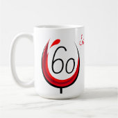 Modern Grappig Wijnglas 60 Dus wat is de 60ste ver Koffiemok (Links)