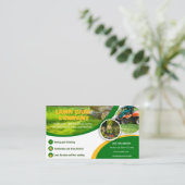 Modern grasverzorging gras snijden visitekaartje (Staand voorkant)