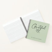 Modern Gratitude Journal Grateful Heart Ink Script Notitieboek (Binnen)